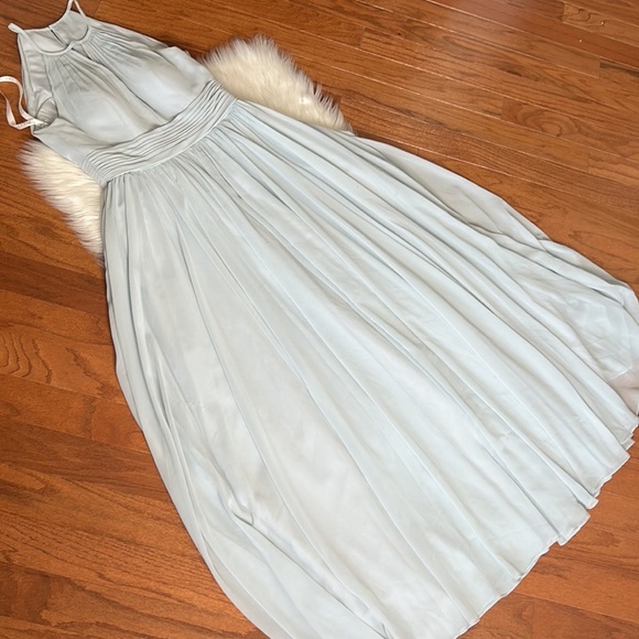 Azazie Light Blue Long BridesMade/Formal Dress Sz 8 - Picture 6 of 15